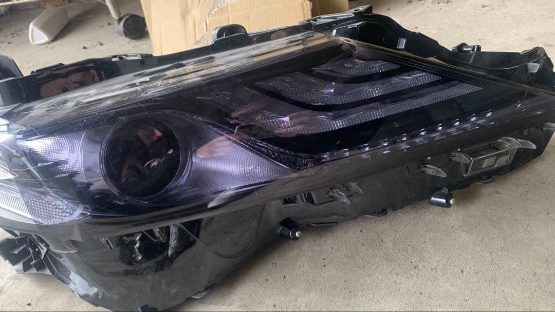 70カムリヘッドライト左右セット後期インナーブラック