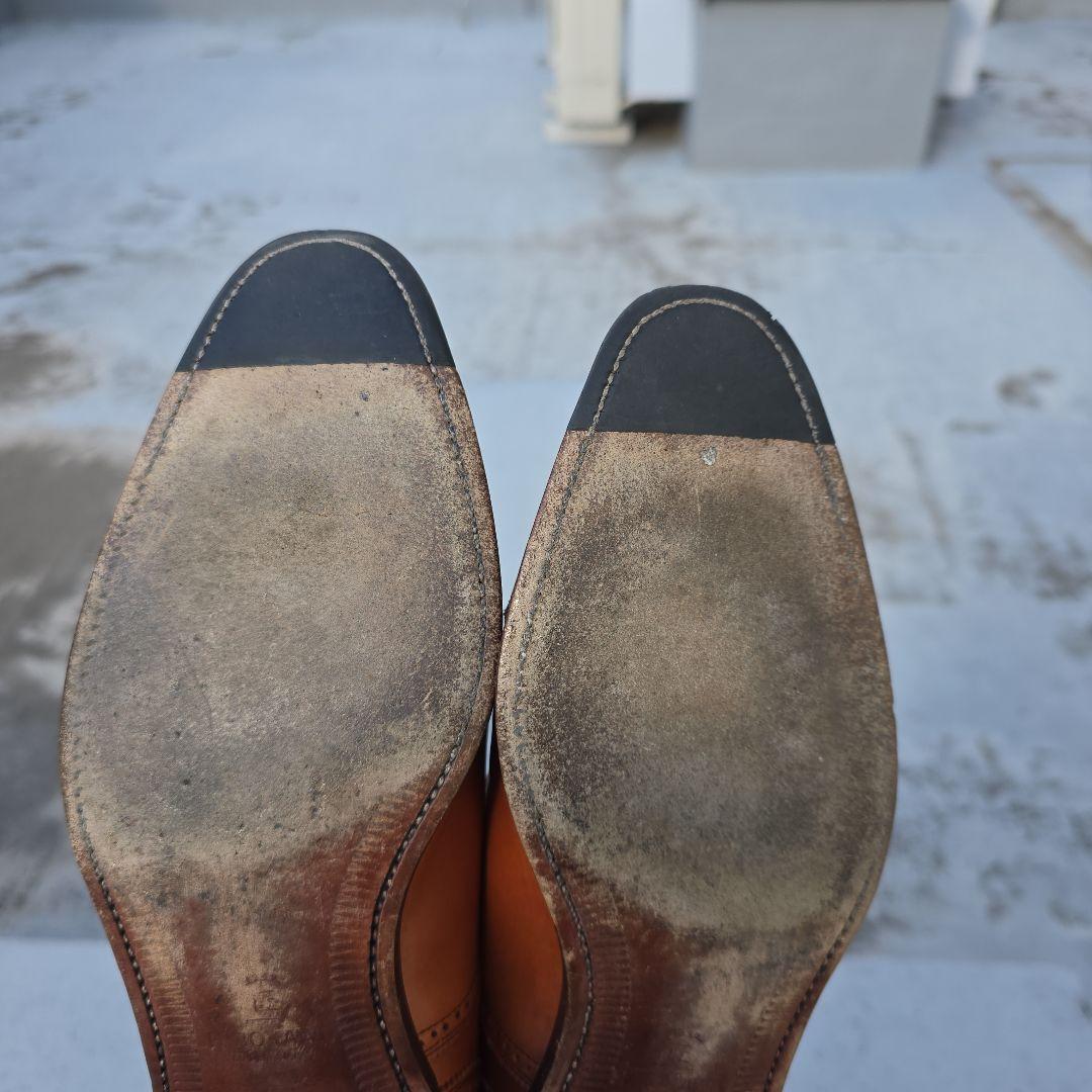 SCOTCH GRAIN ビジネスシューズ 25.5cm ブラウン セミブローグ