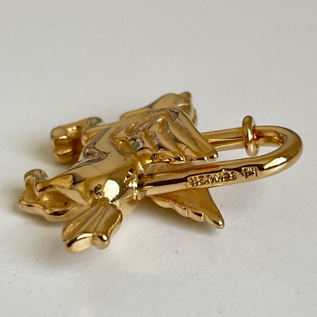 エルメス　ペガサス　カデナ　チャーム　ゴールド