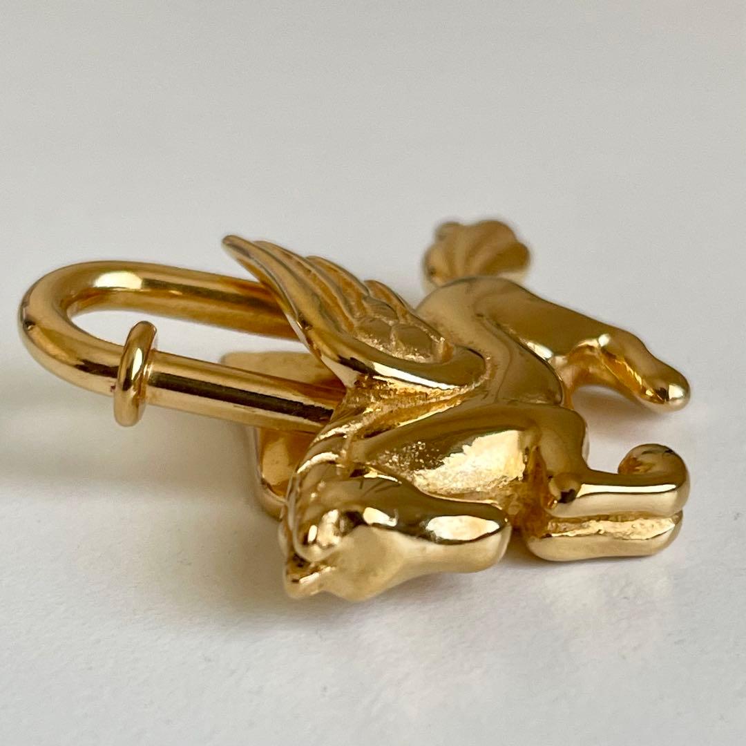 エルメス　ペガサス　カデナ　チャーム　ゴールド