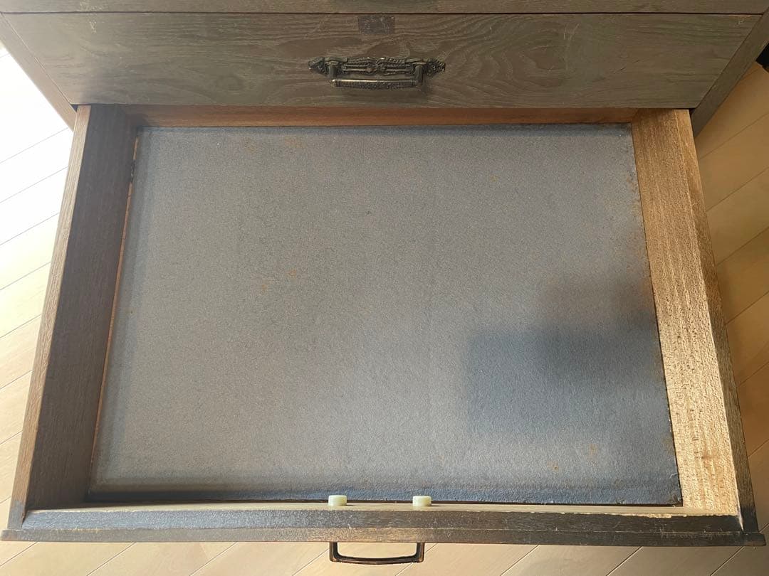 木製ディスプレイケース 5段 引き出し付き