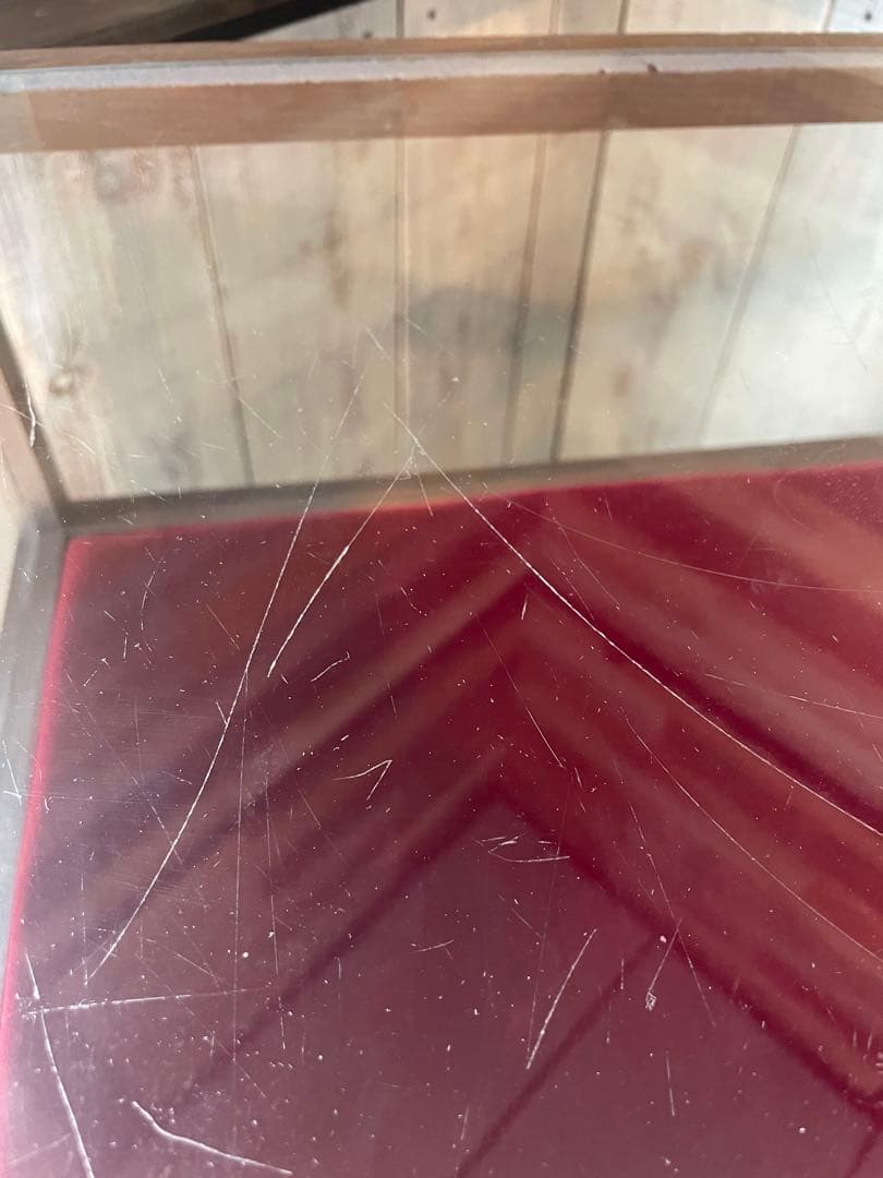 木製ディスプレイケース 5段 引き出し付き