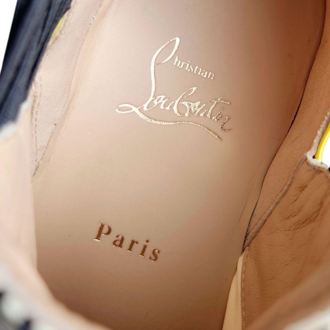 クリスチャンルブタン 123 RUN FLAT 厚底 ロックスタッズ スニーカー