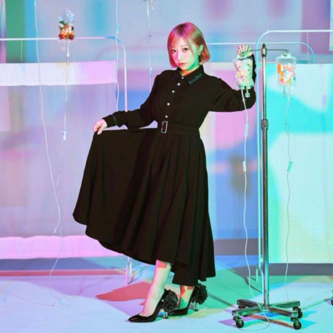 hazama 駆け巡るワンピース　黒　ハザマ　S