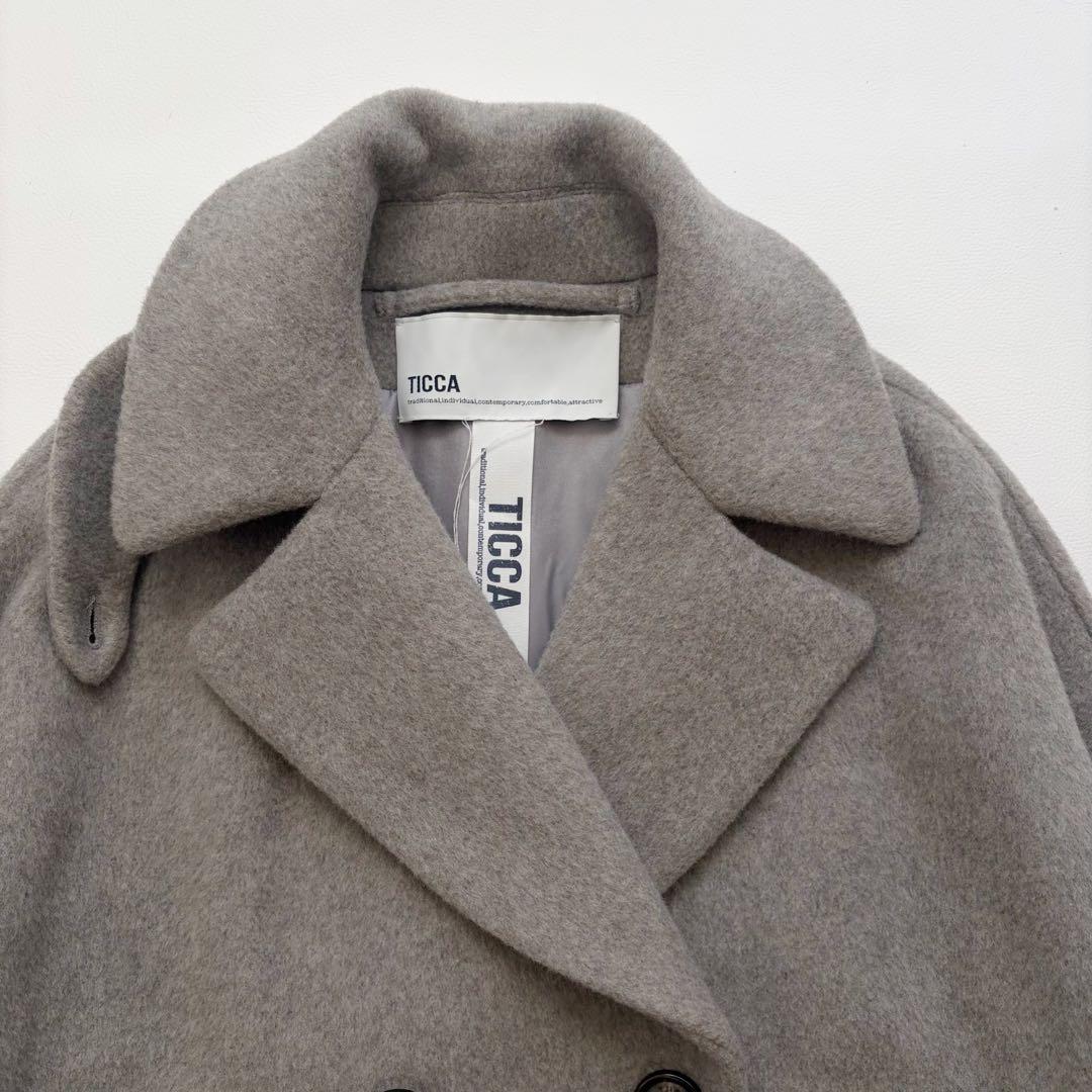 2024年モデル　極美品　ティッカ テントコート ロングコート　グレー
