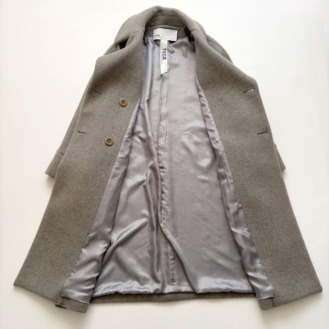 2024年モデル　極美品　ティッカ テントコート ロングコート　グレー