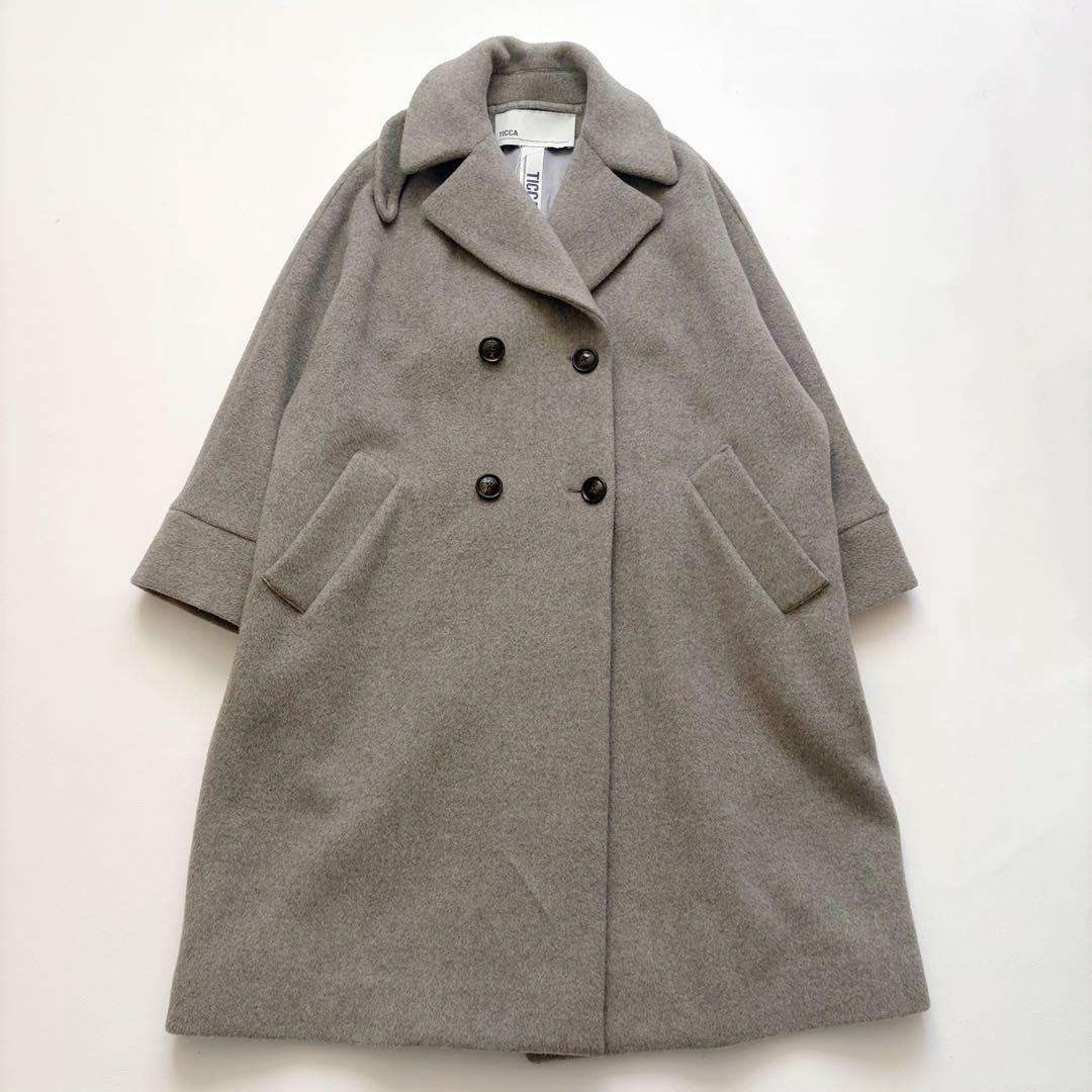 2024年モデル　極美品　ティッカ テントコート ロングコート　グレー