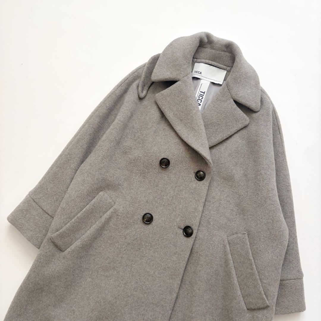 2024年モデル　極美品　ティッカ テントコート ロングコート　グレー