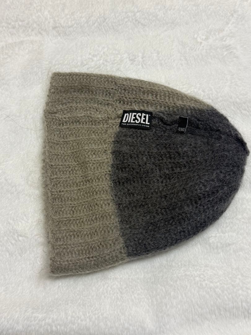 DIESEL ニット帽・ビーニー グレー・ベージュ