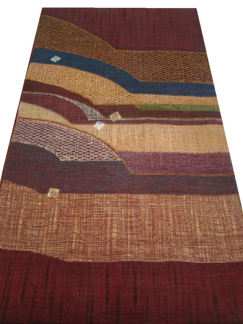 紬・小紋用 西陣「渡文」紬地 袋帯 正絹Fｓ1025zhangyahg826様