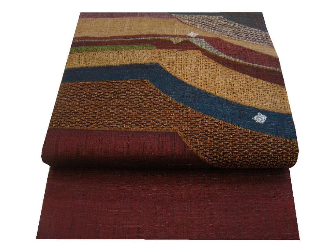 紬・小紋用 西陣「渡文」紬地 袋帯 正絹Fｓ1025zhangyahg826様