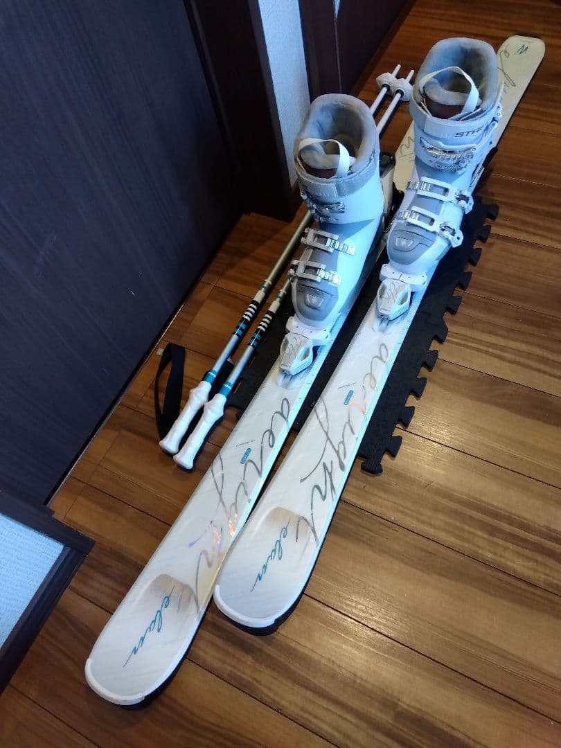 美品/ELAN/学生・レディース用/スキーセット/メンテ・WAX済み✔軽量板