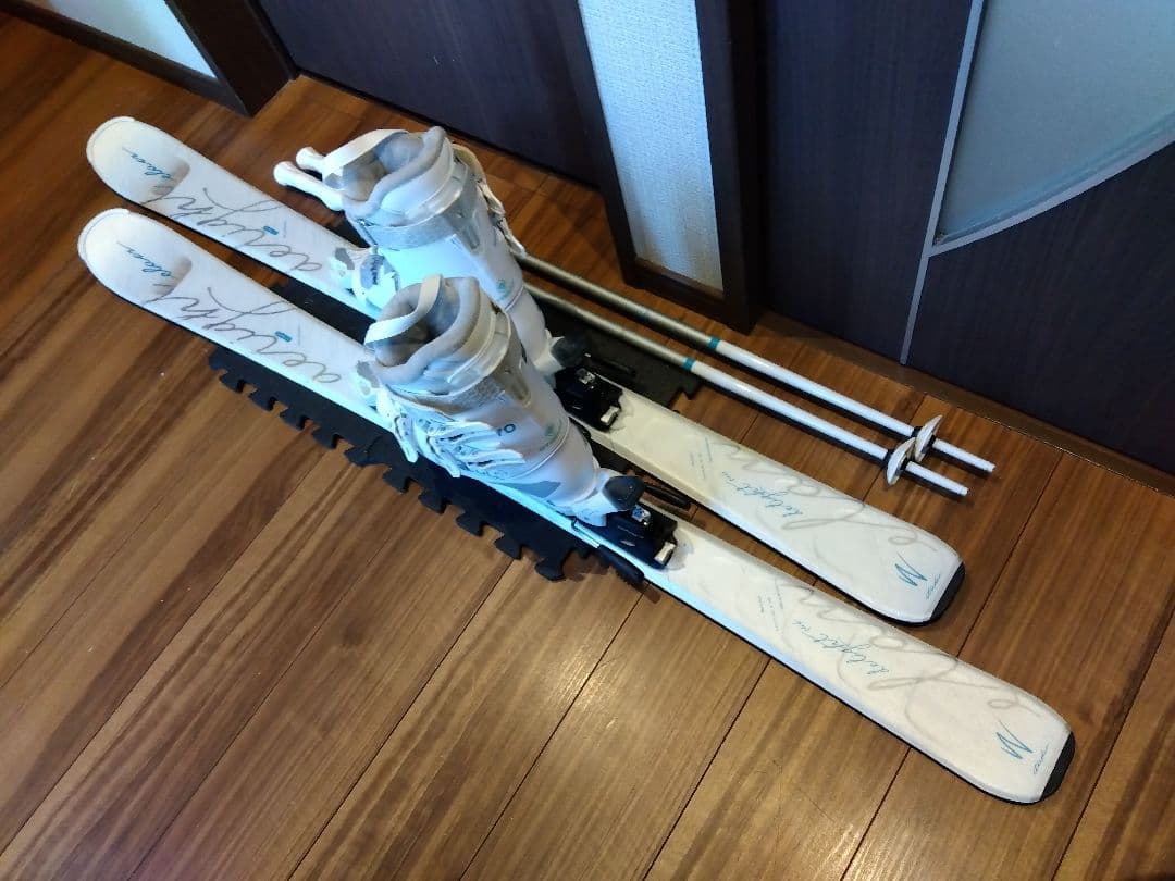 美品/ELAN/学生・レディース用/スキーセット/メンテ・WAX済み✔軽量板