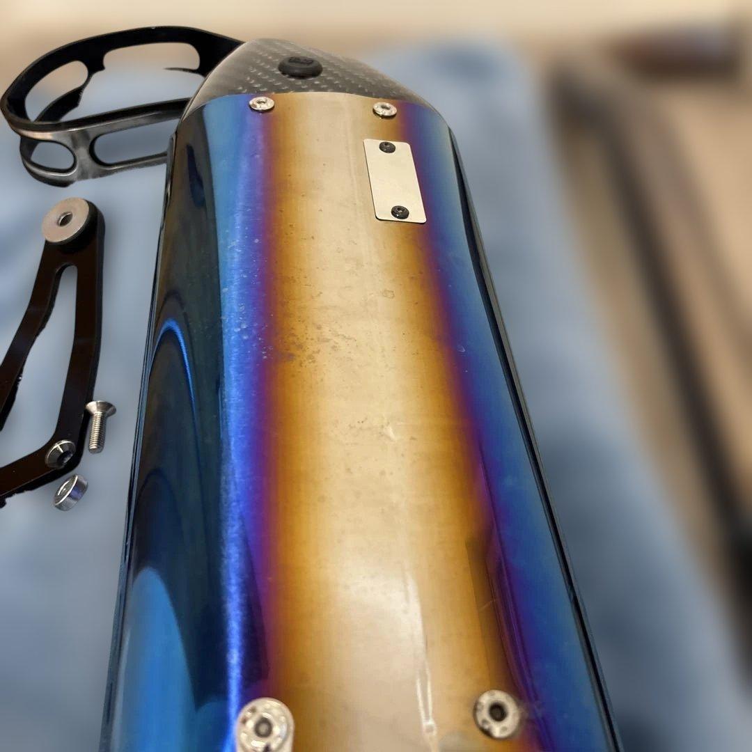 z125pro ヨシムラカーボンエンド チタンブルー　マフラー【12月限定】