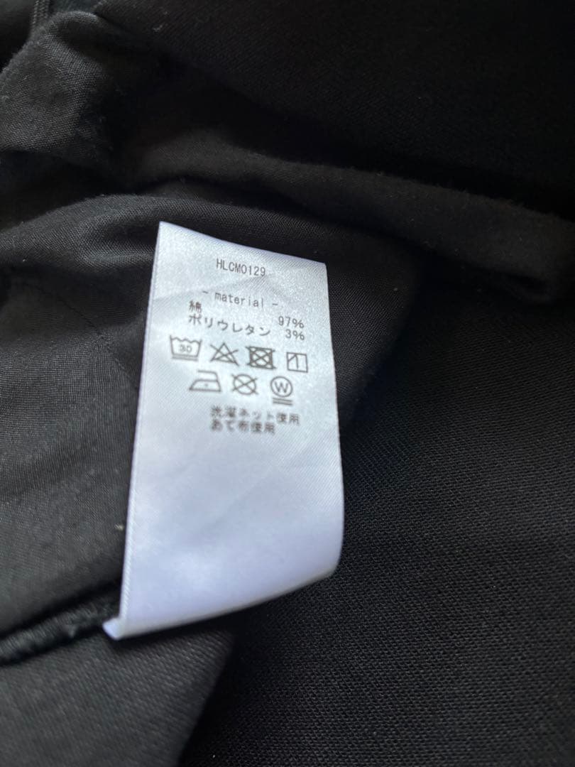 極美品！CAMBIO(カンビオ) 裾ZIPテーパードパンツ サルエル ブラック