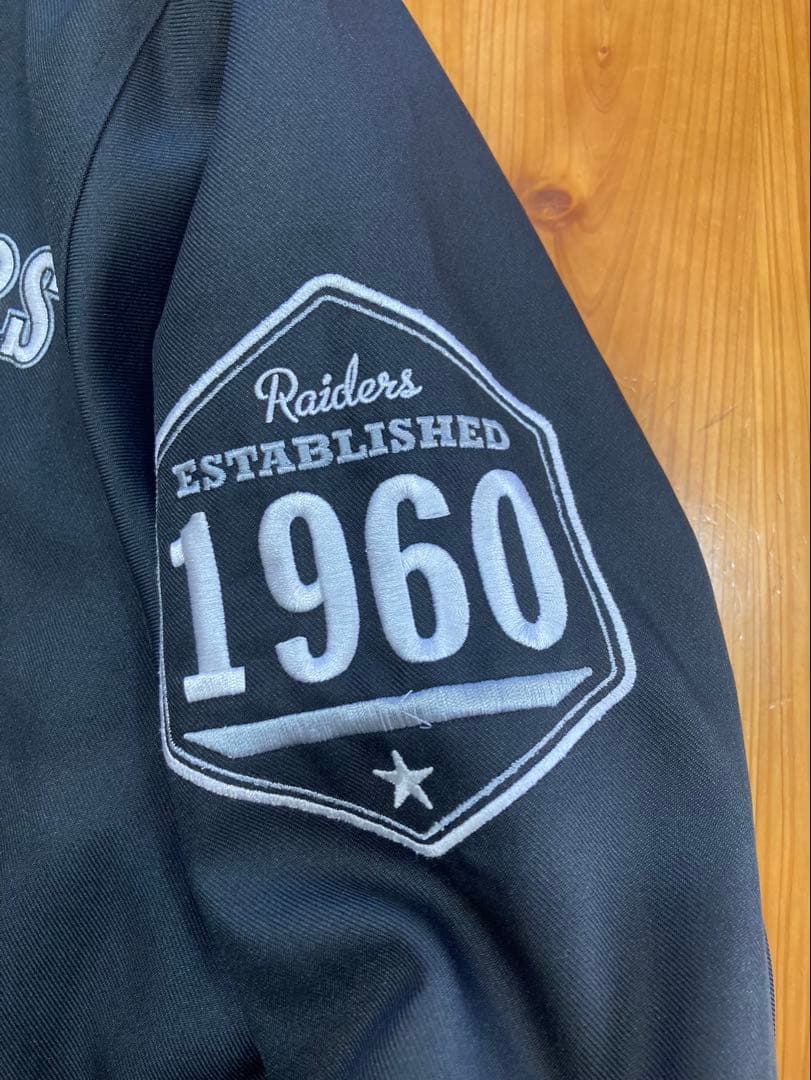 NFL RAIDERS スタジャン ブラック アウター　ジャケット