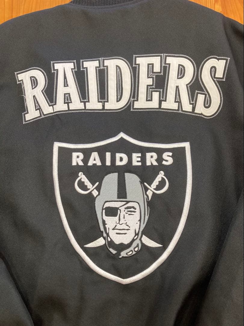 NFL RAIDERS スタジャン ブラック アウター　ジャケット