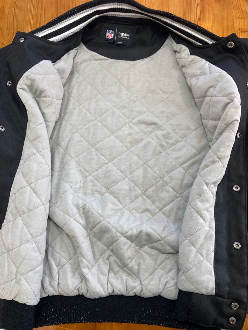 NFL RAIDERS スタジャン ブラック アウター　ジャケット