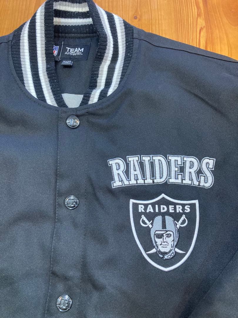 NFL RAIDERS スタジャン ブラック アウター　ジャケット