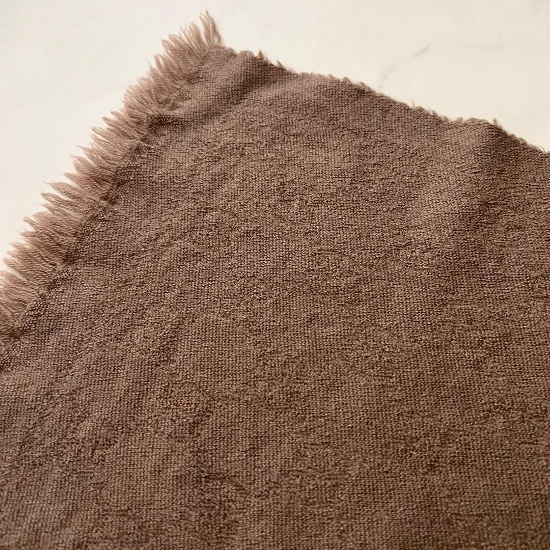 GUCCI トムフォード期 GG柄 ストール マフラー ブラウン ウール