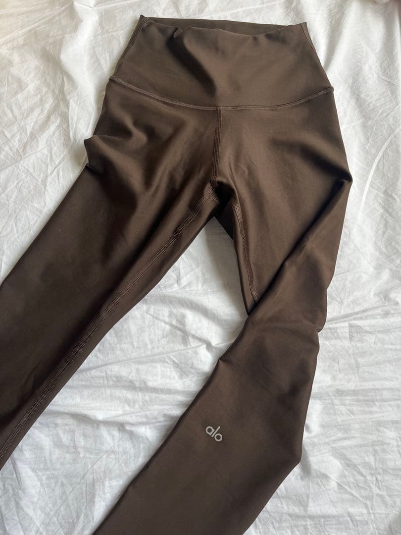 alo ブラウン レギンス XS