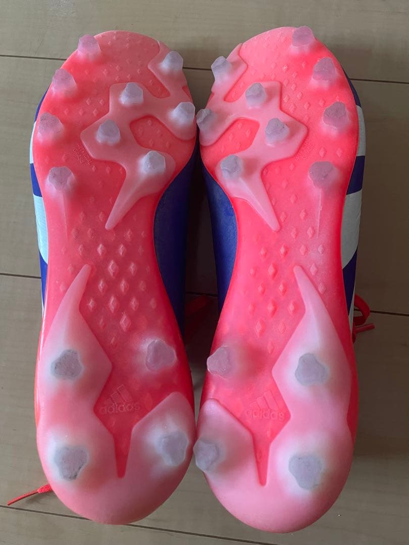 アディダスサッカースパイクシューズプレデターエリートHG AGブルーオレンジ27