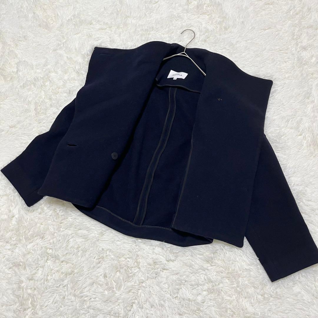 【ENFÖLD✨】定価5.8万　ウールリバーモッサショートドルマンコート　36