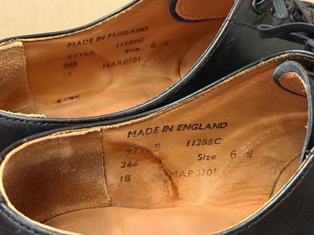 靴 SANDERS MILITARY DERBY SHOE 1128BC UK6.5