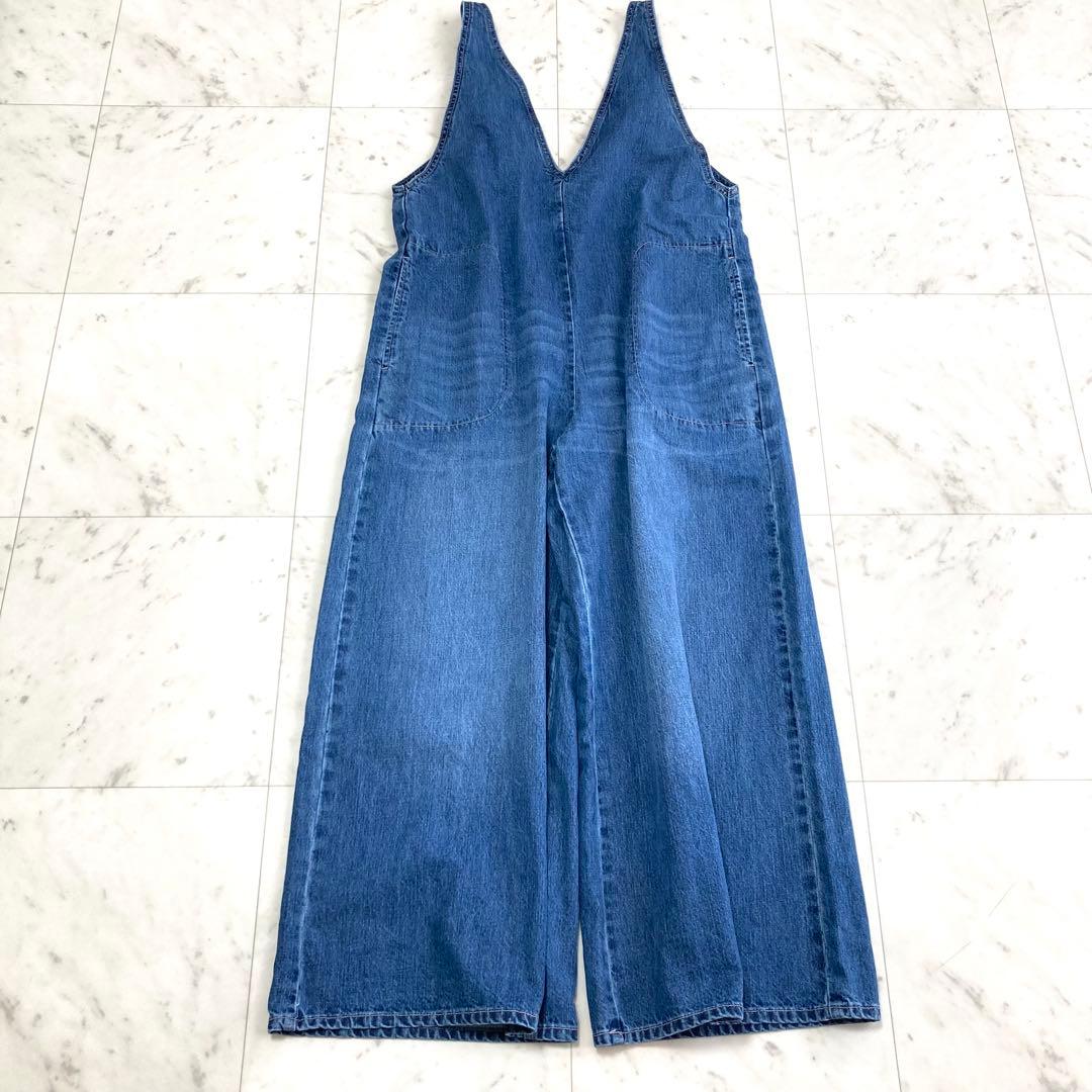 完売 25SS 新品タグ付き rive droite Vネック デニムサロペット