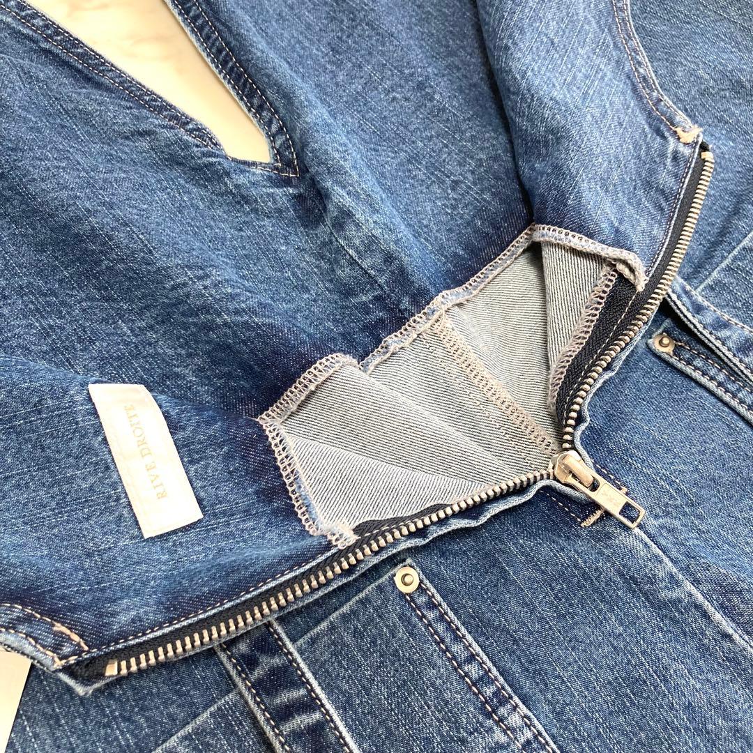 完売 25SS 新品タグ付き rive droite Vネック デニムサロペット