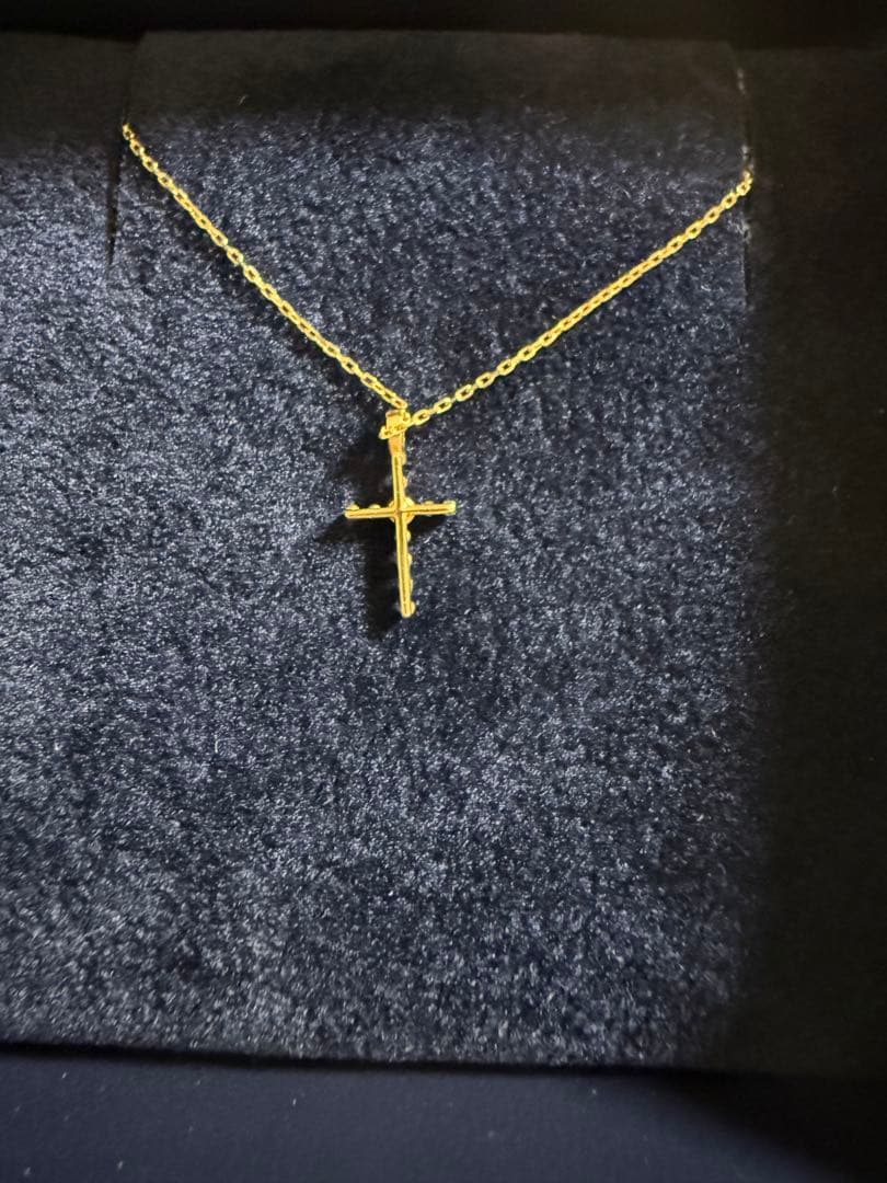 AHKAH アーカー ダイヤ クロスネックレス K18