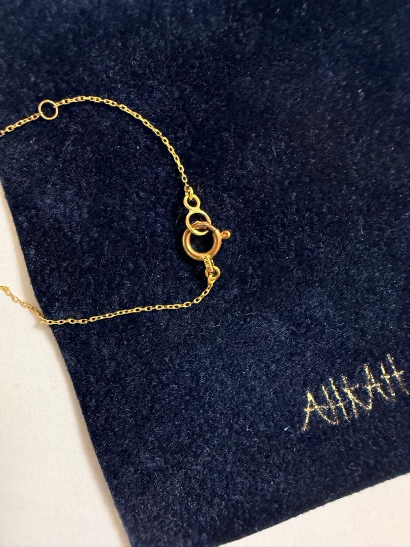 AHKAH アーカー ダイヤ クロスネックレス K18