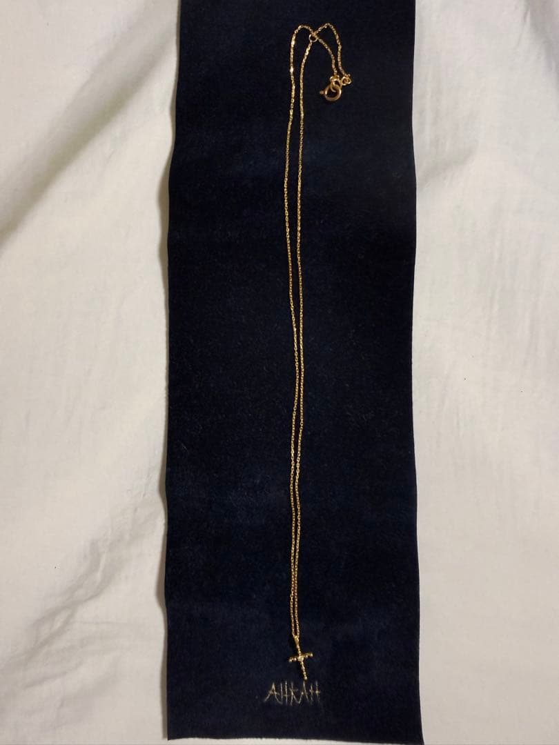 AHKAH アーカー ダイヤ クロスネックレス K18