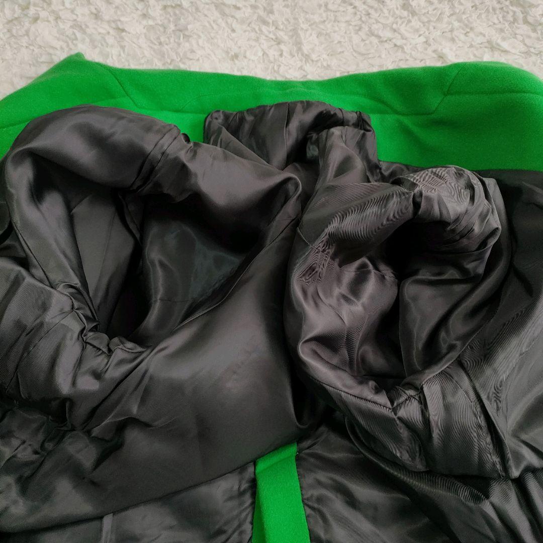 MAISON SPECIAL スーパー100メルトンルーズコート グリーン