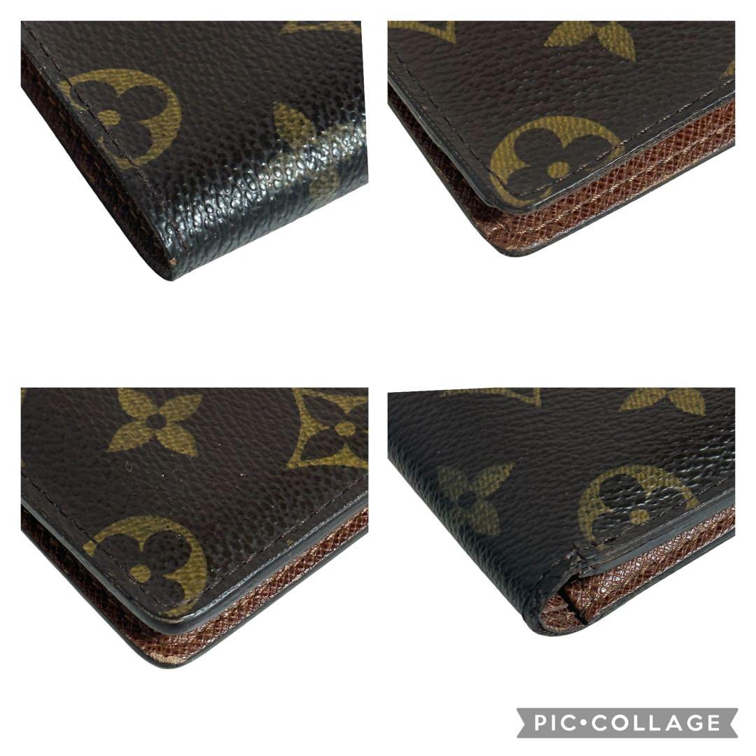 外側美品　ルイヴィトン　ポルトビエ・9カルト　クレディ　モノグラム　二つ折り