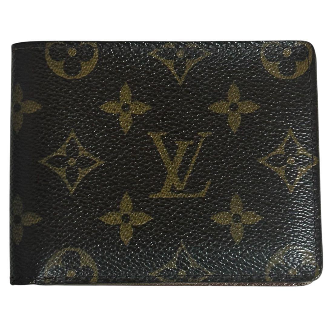 外側美品　ルイヴィトン　ポルトビエ・9カルト　クレディ　モノグラム　二つ折り