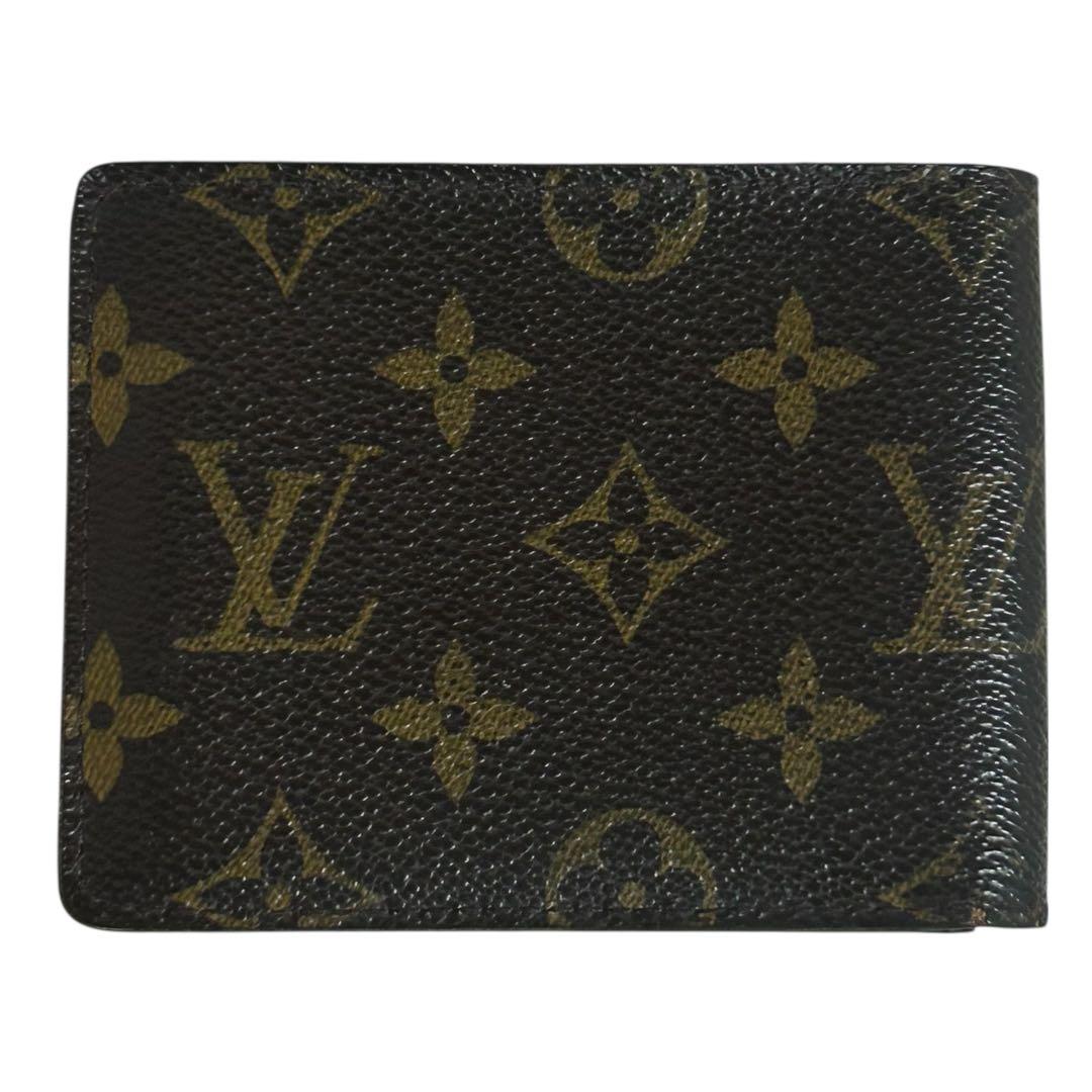 外側美品　ルイヴィトン　ポルトビエ・9カルト　クレディ　モノグラム　二つ折り