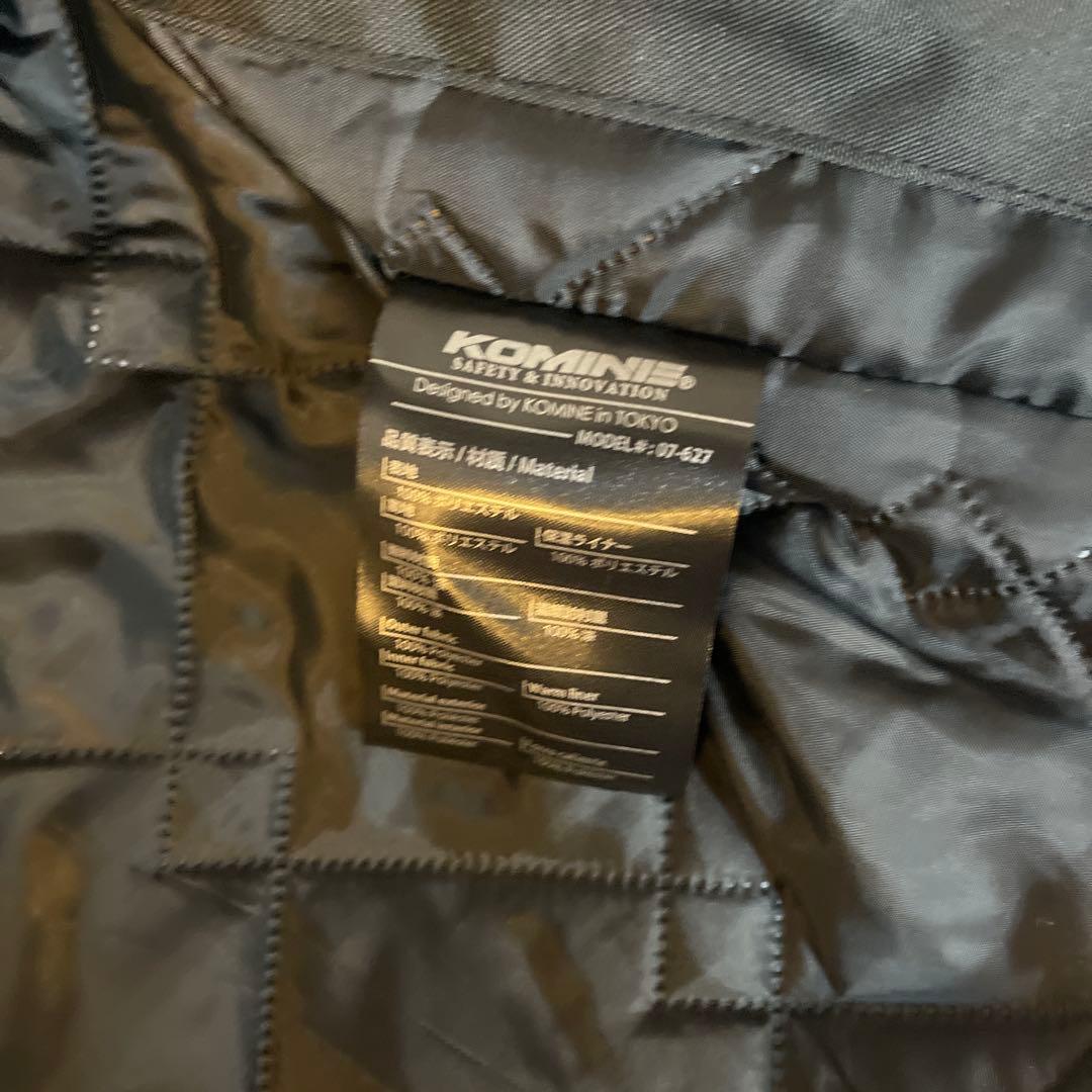 KOMINE 防風防水ジャケット JP XL ブラック