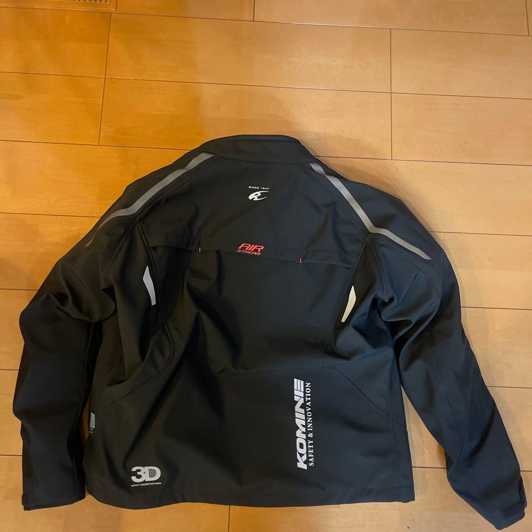 KOMINE 防風防水ジャケット JP XL ブラック