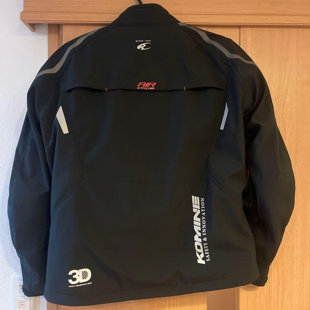 KOMINE 防風防水ジャケット JP XL ブラック