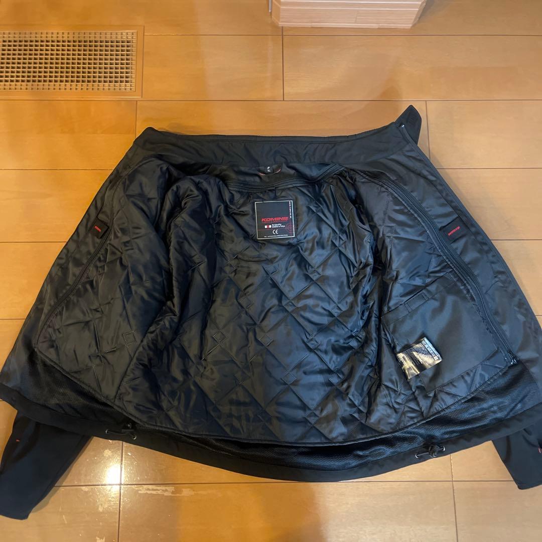 KOMINE 防風防水ジャケット JP XL ブラック