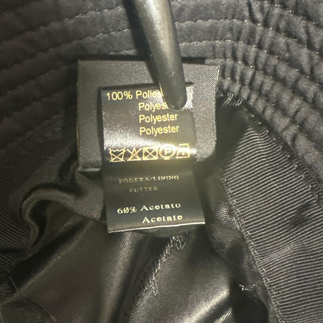 Borsalino【ボルサリーノ】バケットハット　バケハ　ポリエステル　ブラック