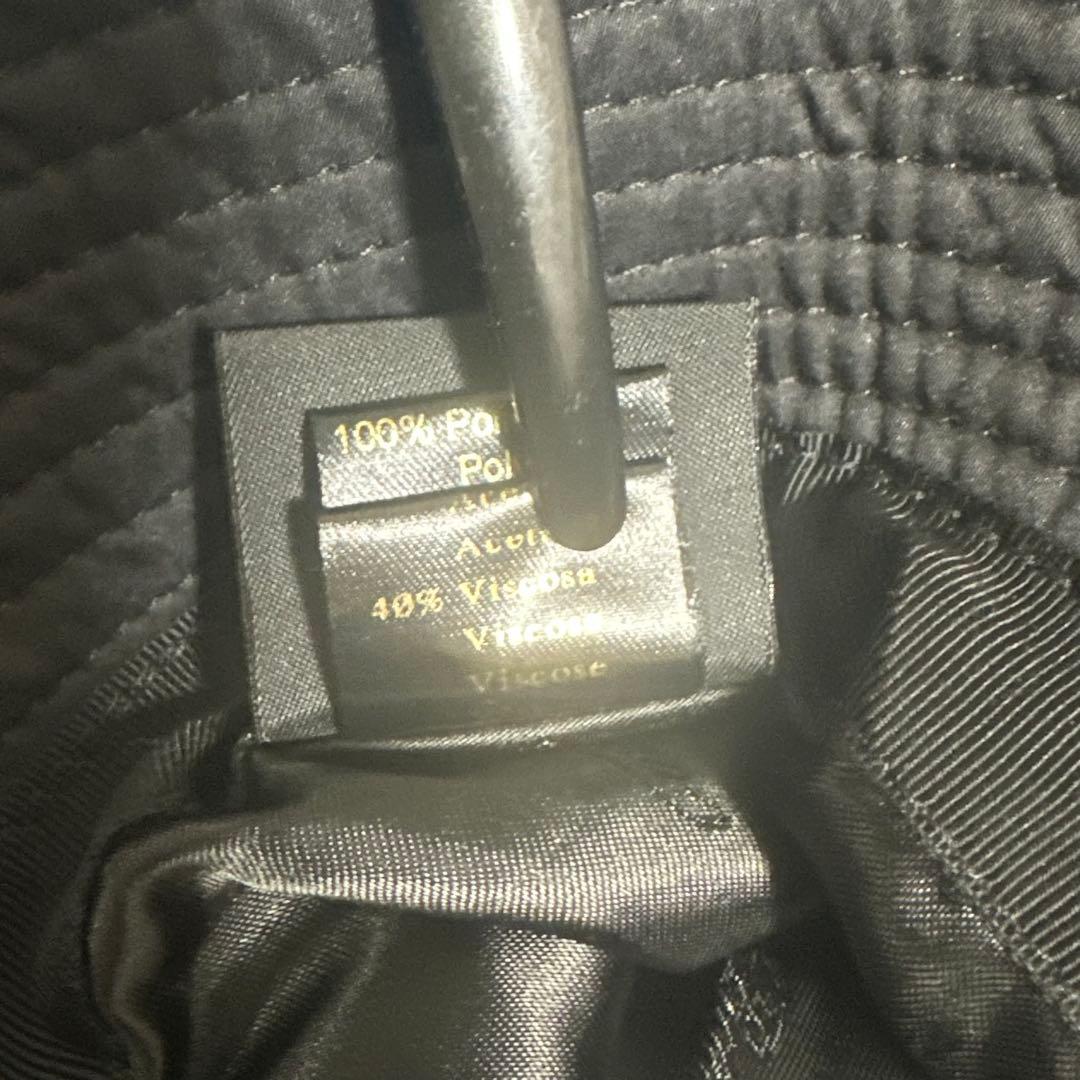 Borsalino【ボルサリーノ】バケットハット　バケハ　ポリエステル　ブラック