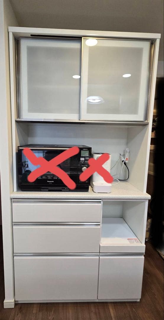 な*な様 ニトリ キッチンボード (アルミナ2 100KB WH)