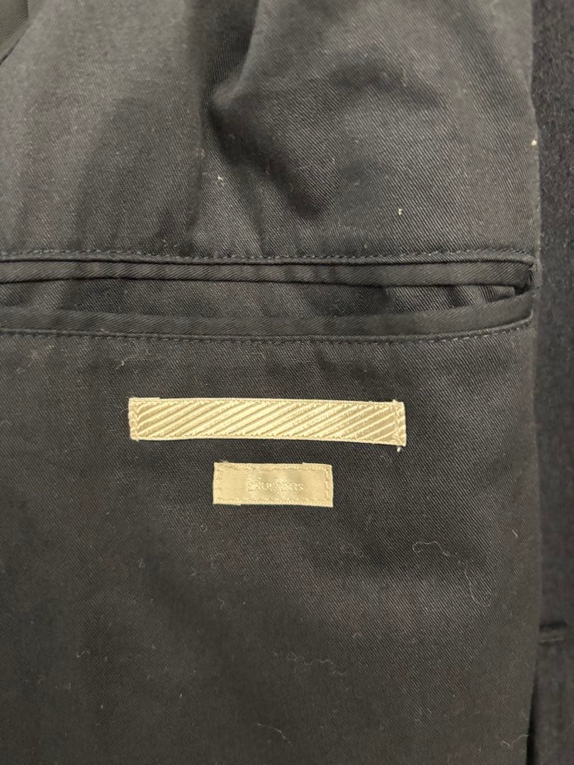 美品　blurhms ブラームス　ウールカシミヤ ロングコートネイビー サイズ4