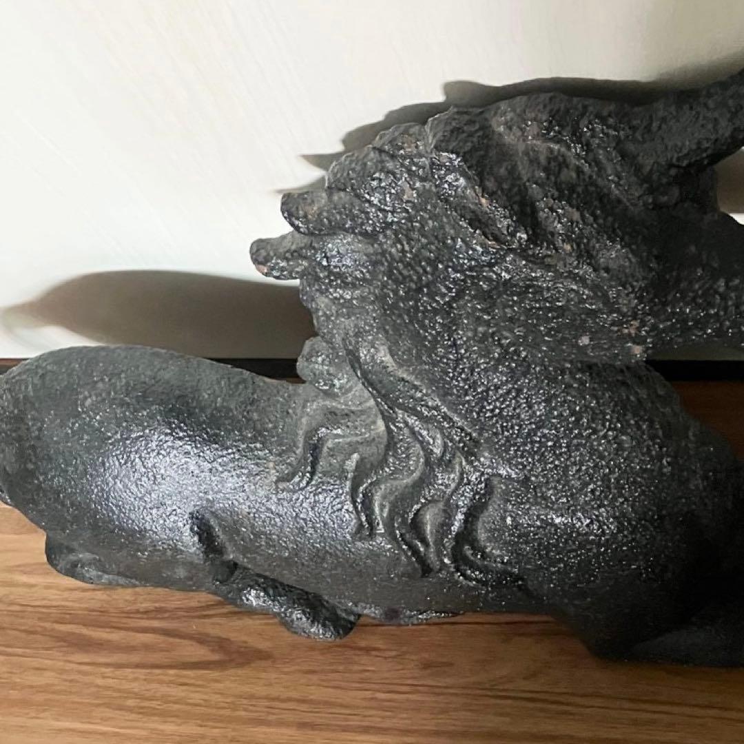 フランスアンティーク　ユニコーンのオブジェ　置物