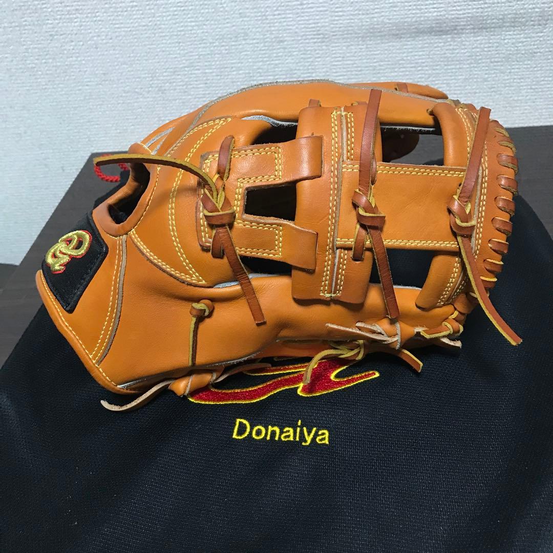 Donaiya 軟式野球グローブ オレンジ値下げ交渉可