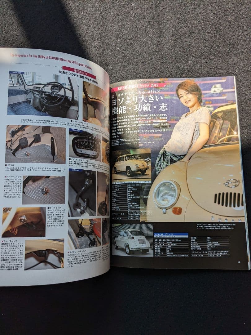 スバル360のすべて　K111 初代　メカニズム　サンバー　スパイダー　カタログ