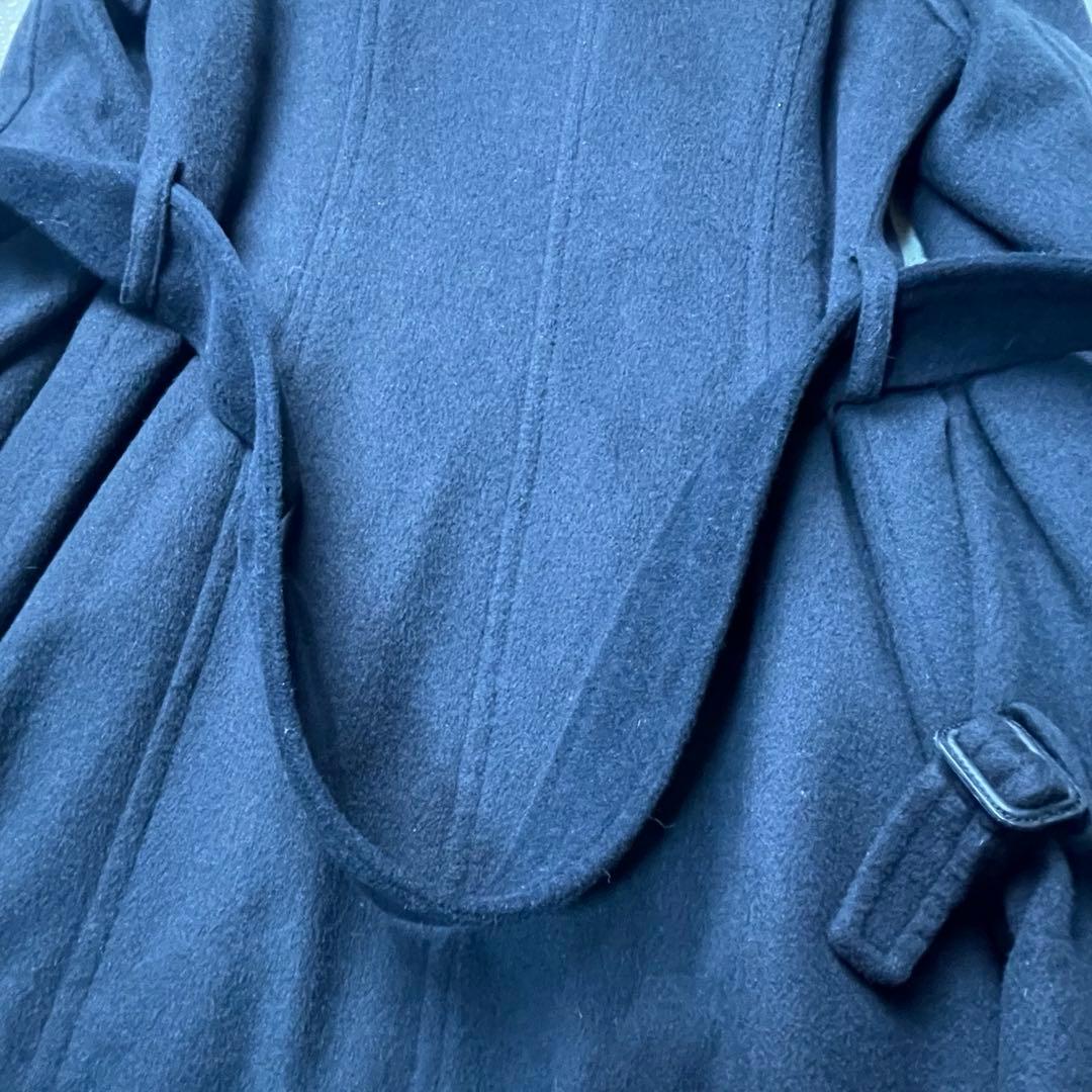 美品 カシミヤ100 フォックスファー 2way ダブル ロング ベルト