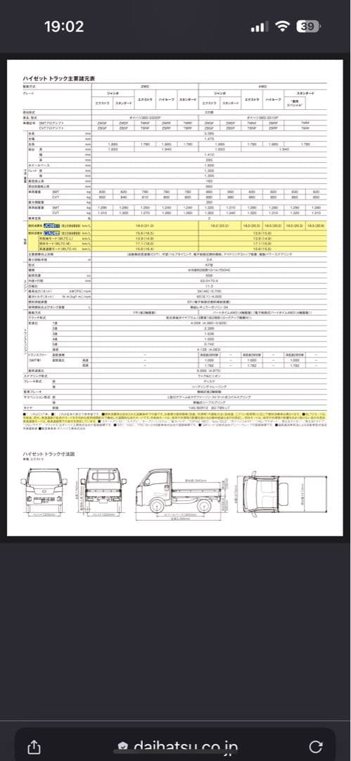 早い者勝ち！ハイゼット純正ホイール4個セット